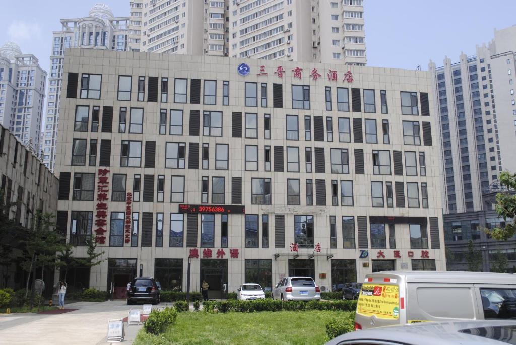Dalian Sanjin Business Hotel Bagian luar foto